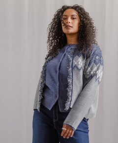 Dames vest blauw