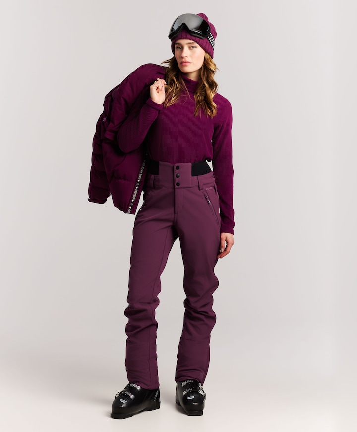 PRTHindon softshell snowpants dames skibroek paars