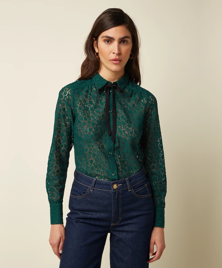 Dames blouse groen