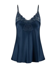 Dames pyjamatop blauw