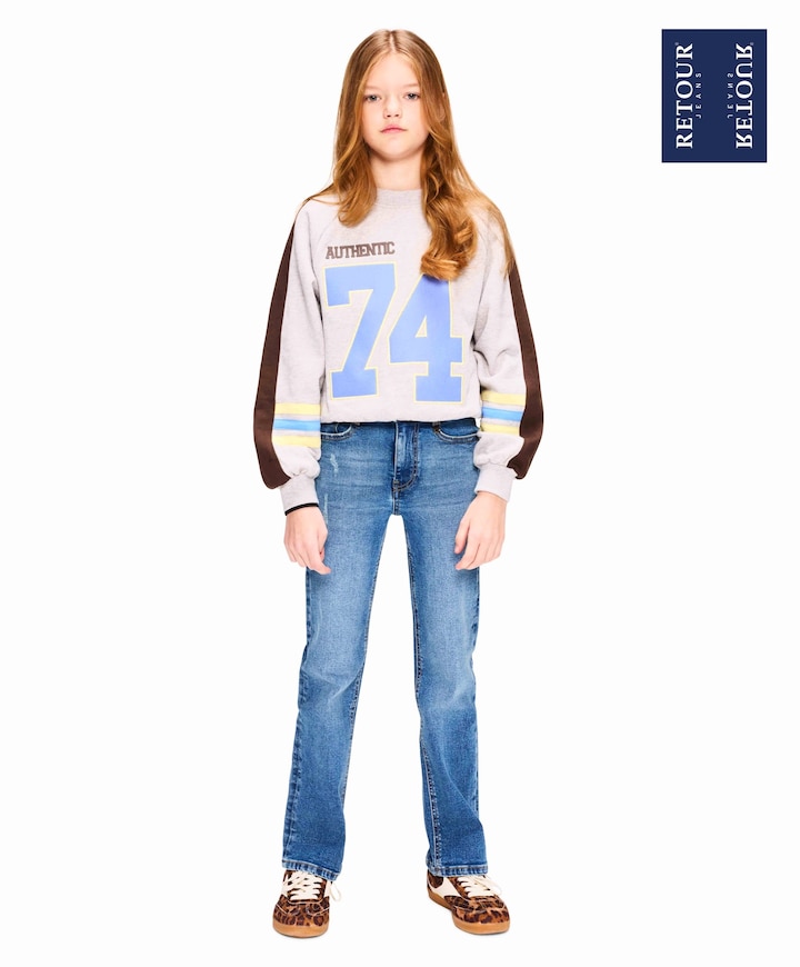 Meisjes sweater grijs
