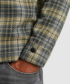 Heren overhemd lange mouw grijs