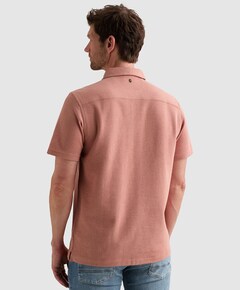 Heren overhemd korte mouw roze