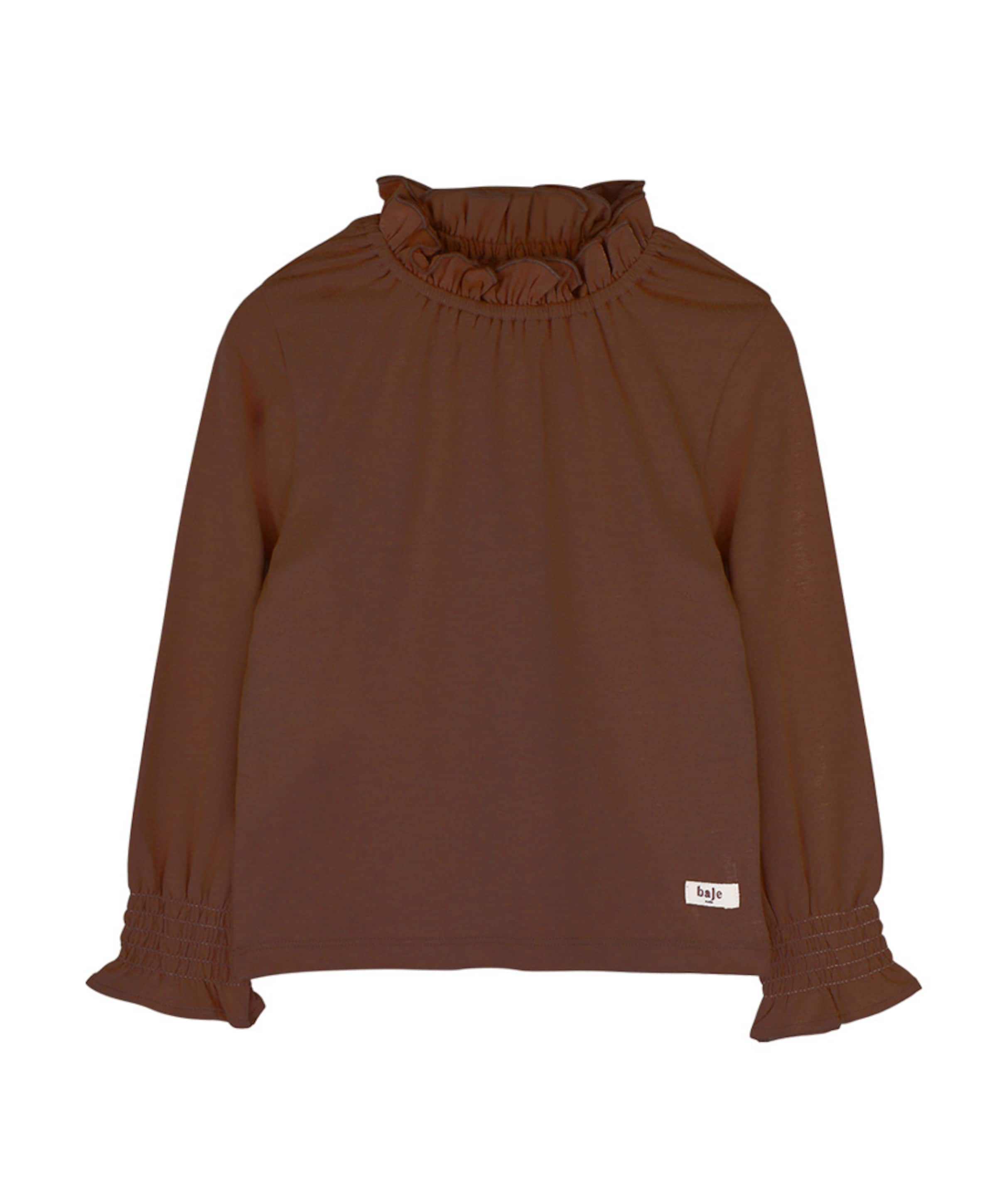 Meisjes longsleeve bruin
