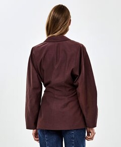 Dames blazer bruin