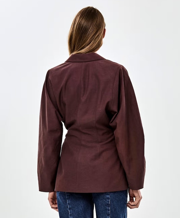 Dames blazer bruin