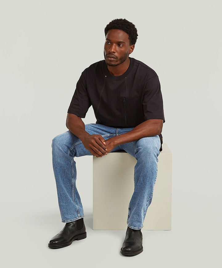 Mosa Straight heren jeans blauw