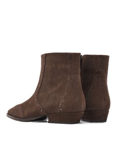 Vive Estelle dames enkellaarzen bruin
