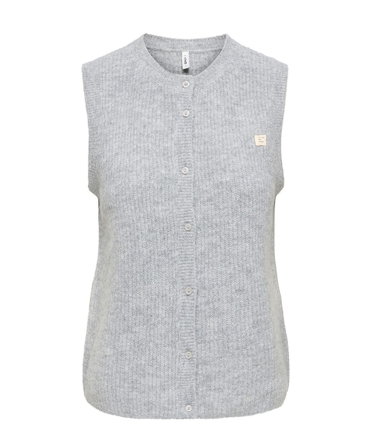 Dames gilet grijs
