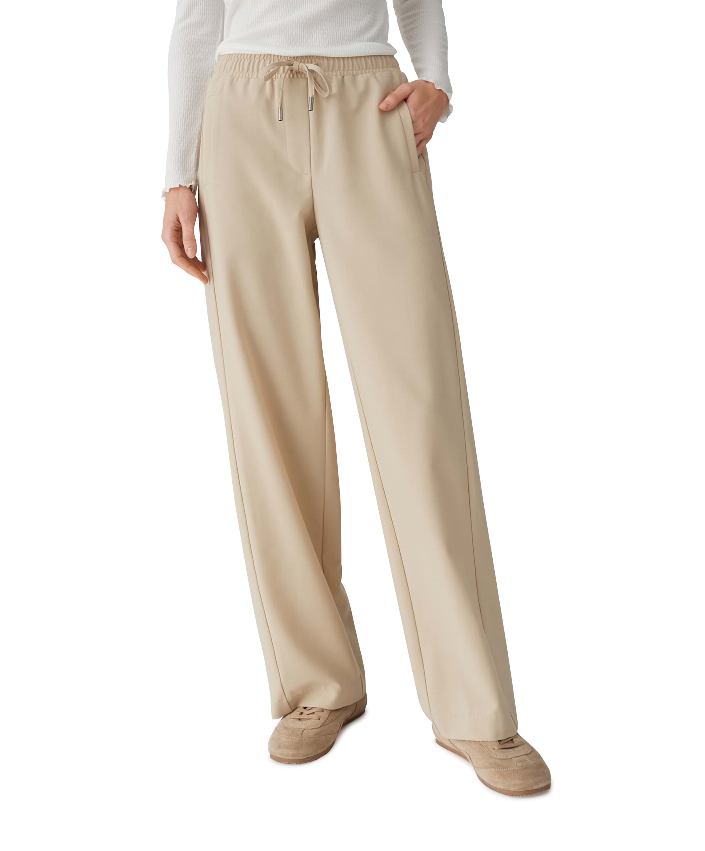 Melane flow dames broek beige