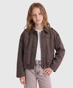 Meisjes jas bruin