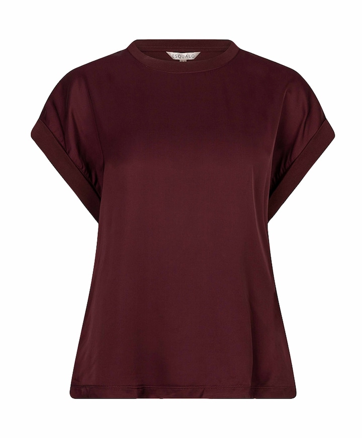 Dames T-shirt bordeaux