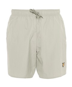 Plain swim short heren zwembroek beige