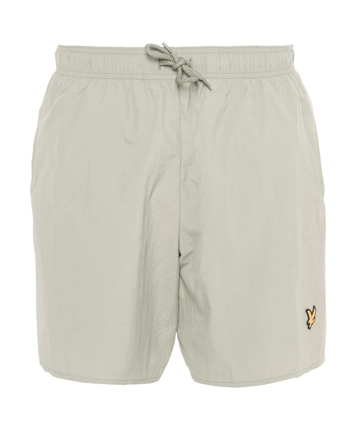 Plain swim short heren zwembroek beige