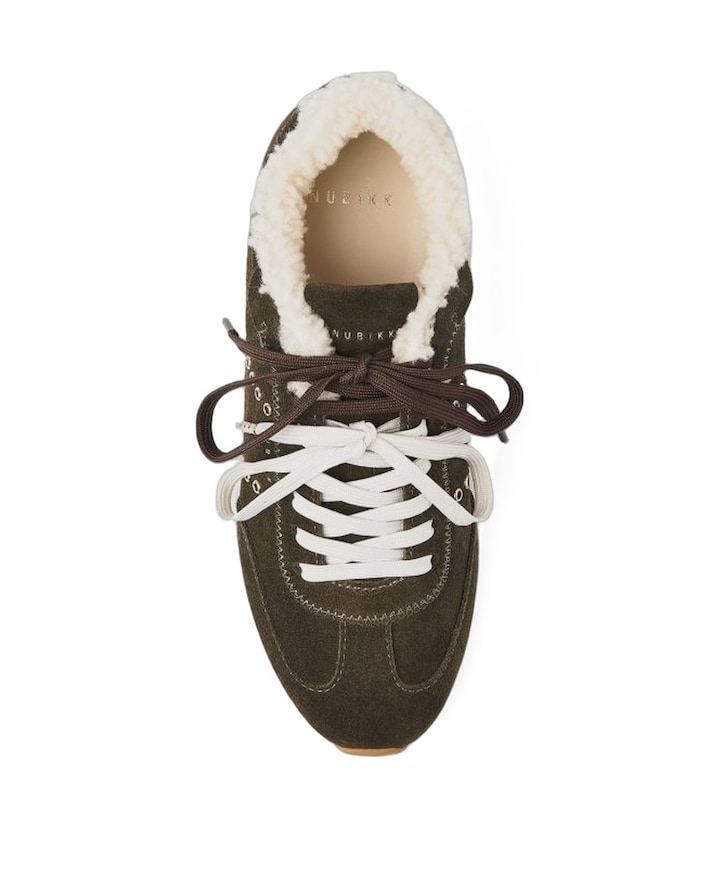 Billy Lou Fur II dames sneakers groen