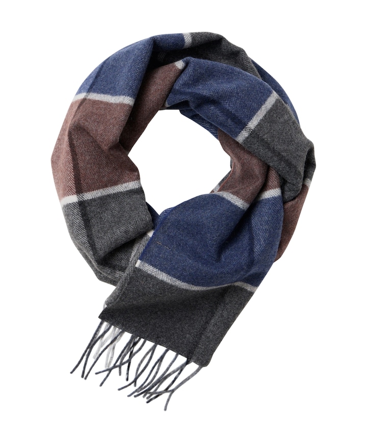 Heren sjaal blauw
