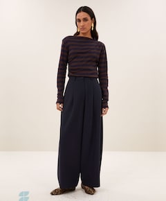 Dames longsleeve bruin