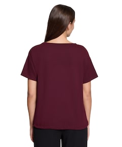 Dames T-shirt bordeaux