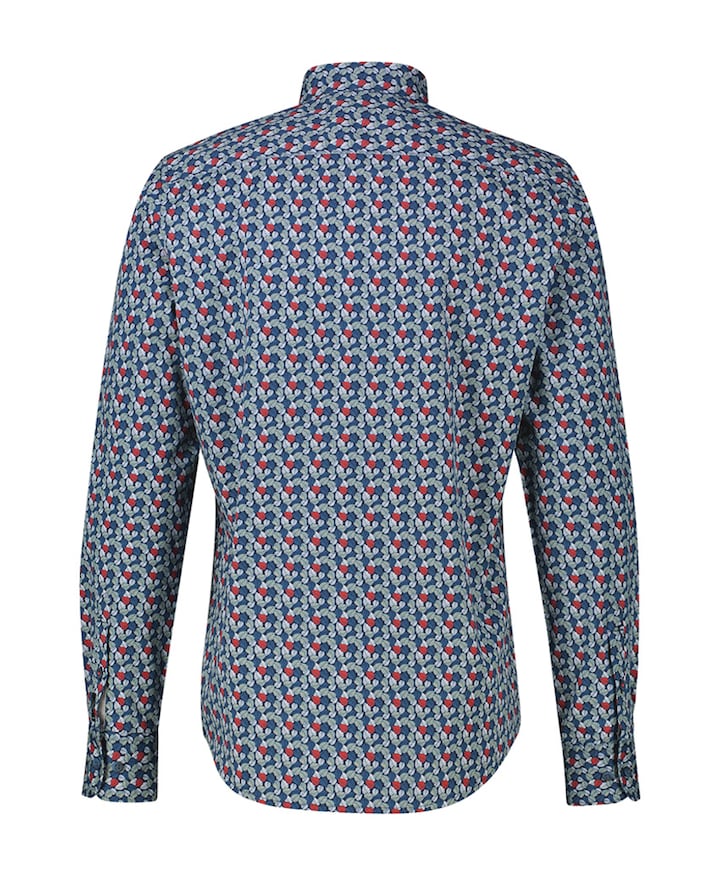 Overhemd lange mouw blauw