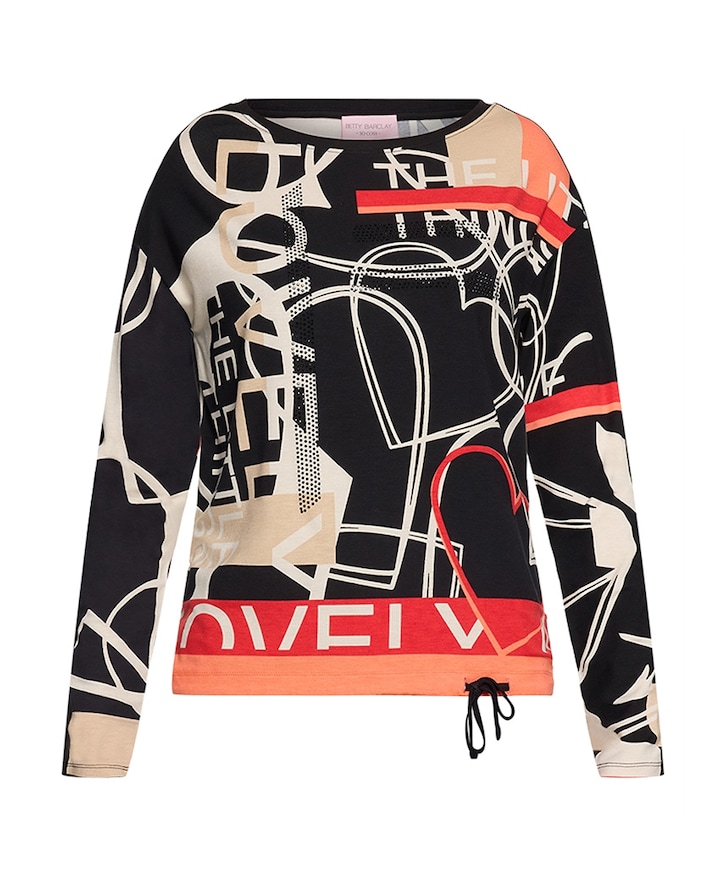 Dames longsleeve zwart
