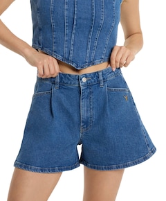 DENIM dames korte broek blauw