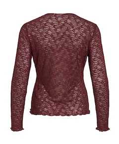 Dames longsleeve bordeaux
