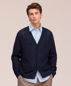 Heren vest blauw