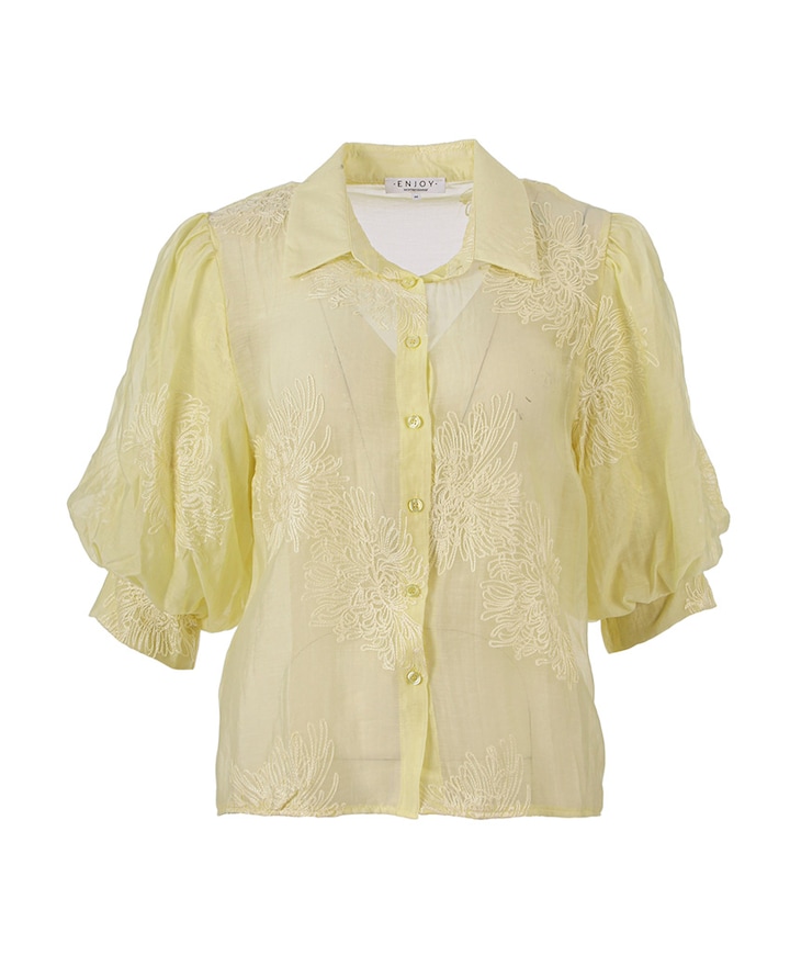 Dames blouse geel