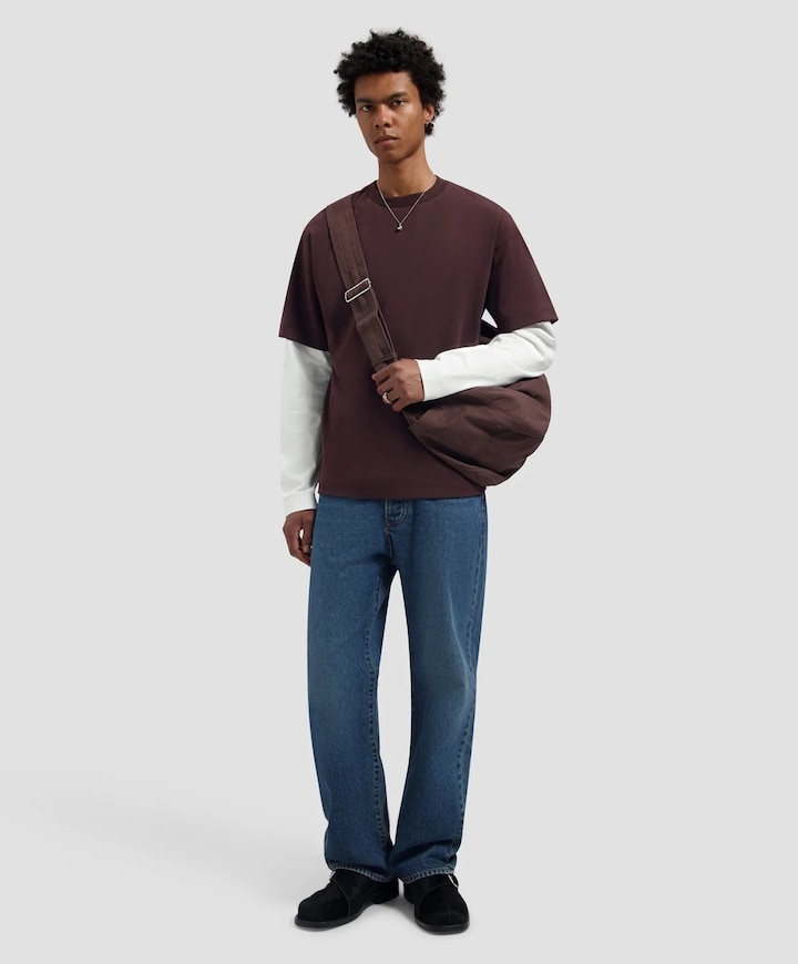 Heren T-shirt bruin