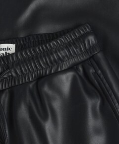 Vegan Leather jongens broek zwart