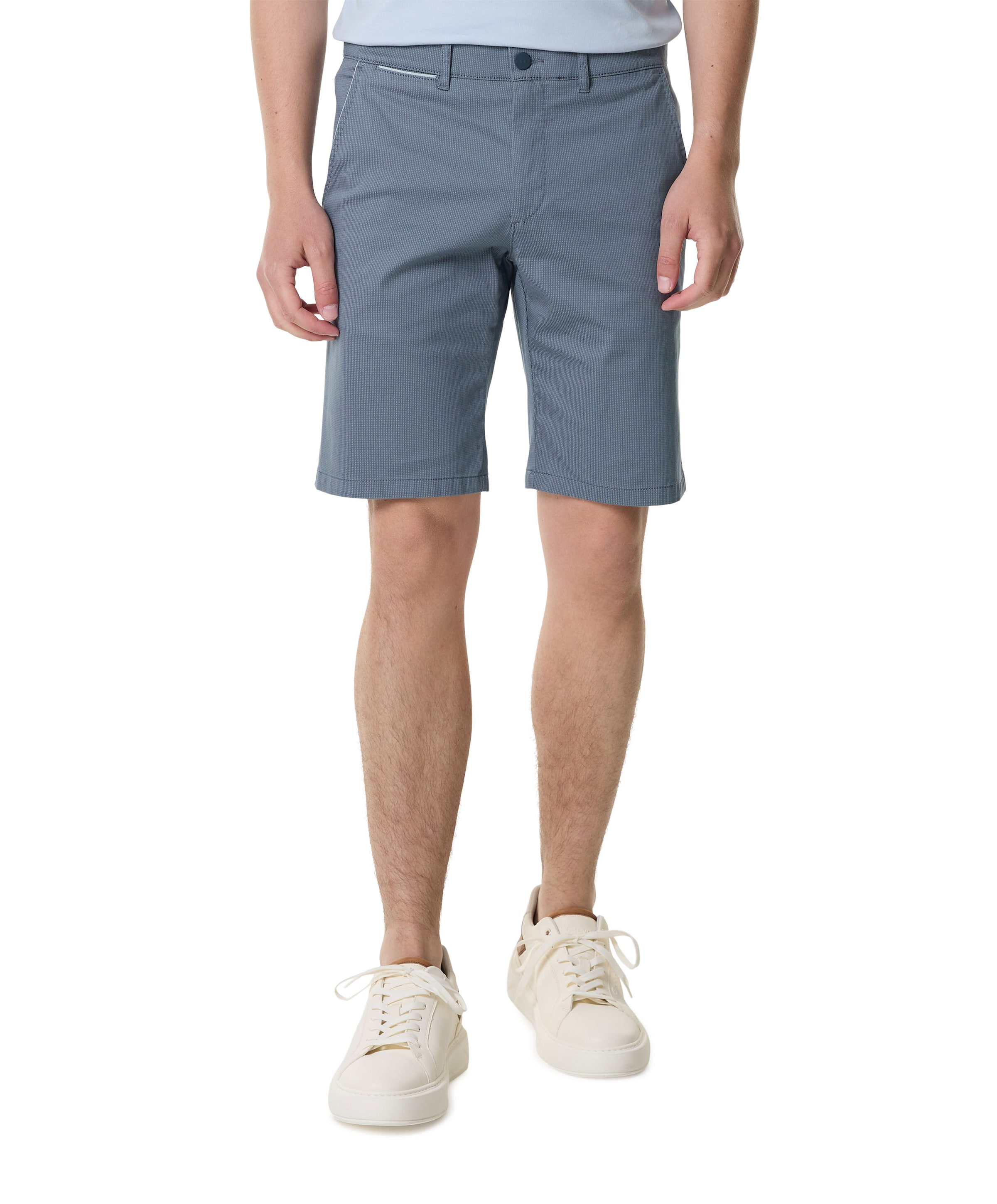 Flat Front Collection heren korte broek blauw