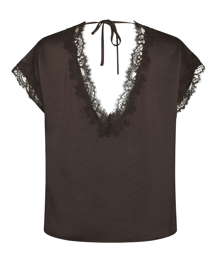 Dames blouse bruin