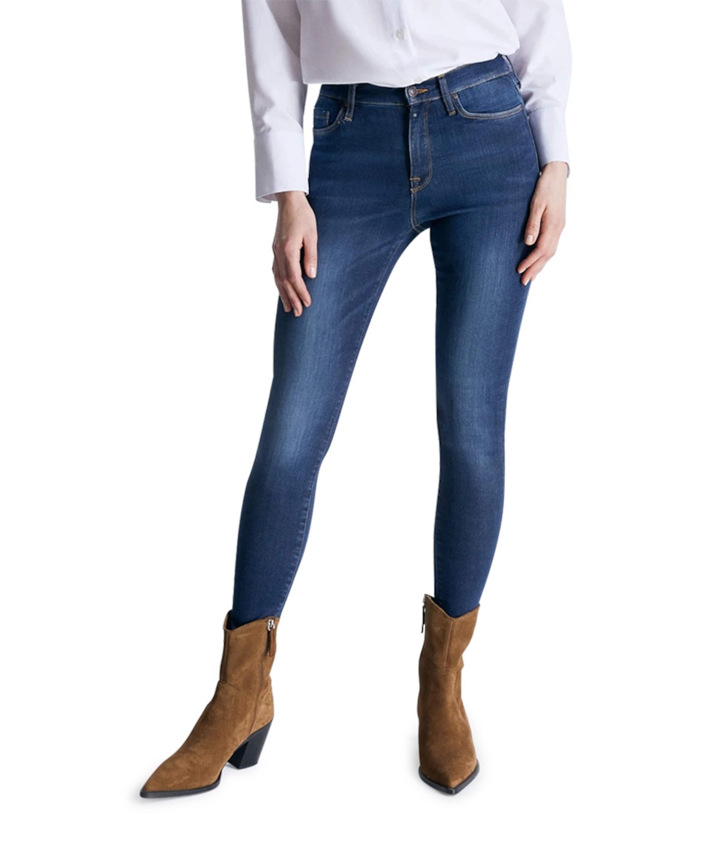 reshape super skinny dames jeans blauw