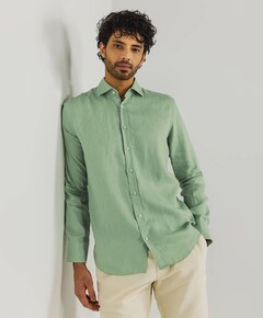 Overhemd lange mouw groen
