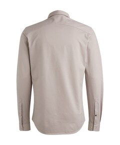 Heren overhemd lange mouw grijs