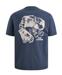 Heren T-shirt blauw