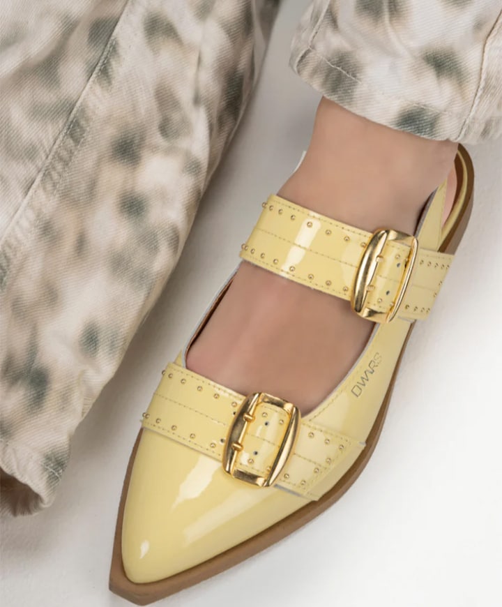 Port Isabel dames slingbacks geel