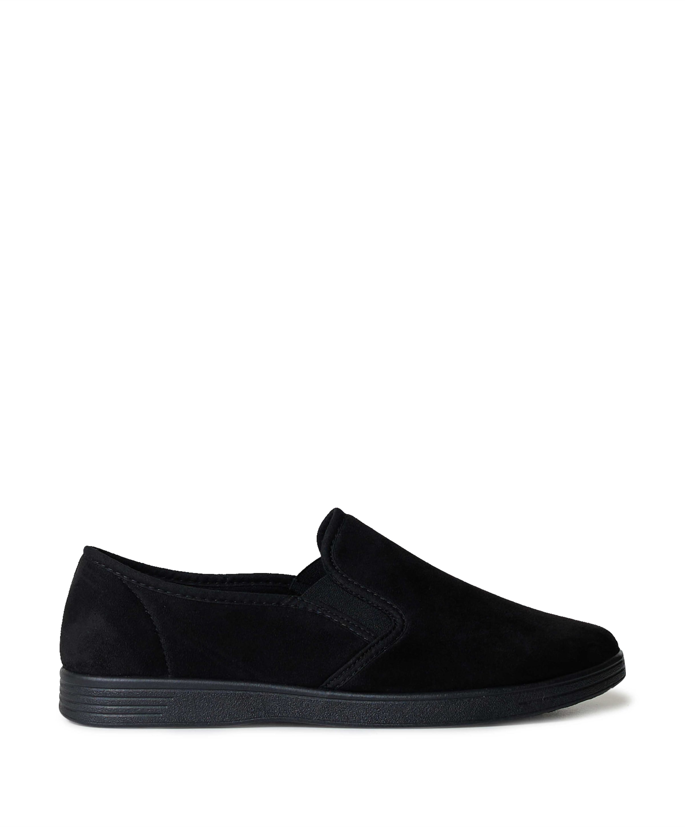 Neles stretch pantoffel heren pantoffels zwart