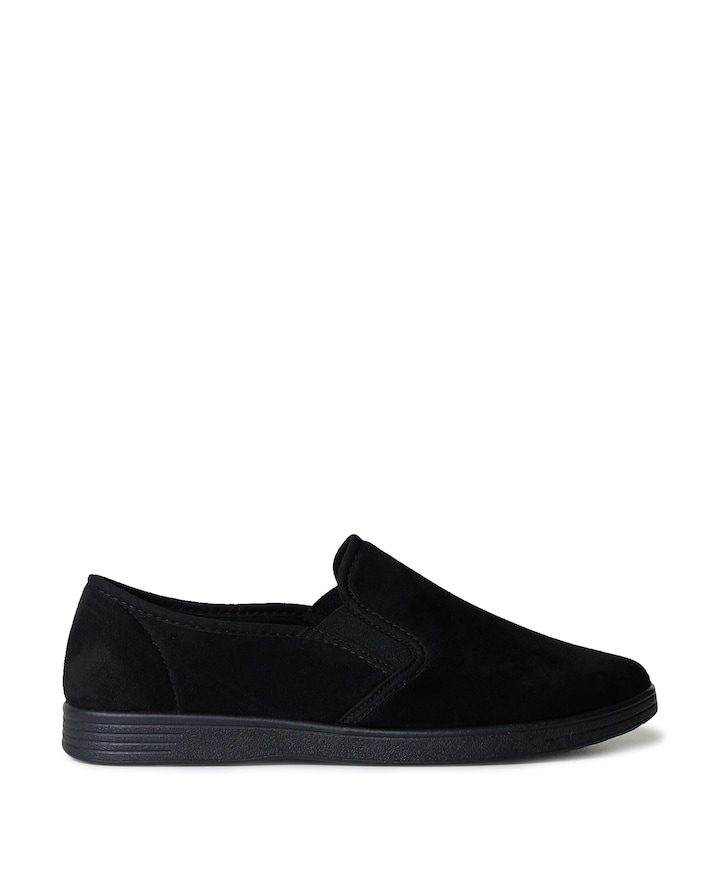 Neles stretch pantoffel heren pantoffels zwart