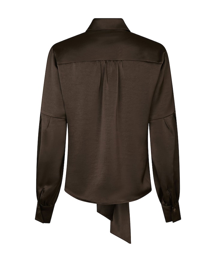Dames blouse bruin