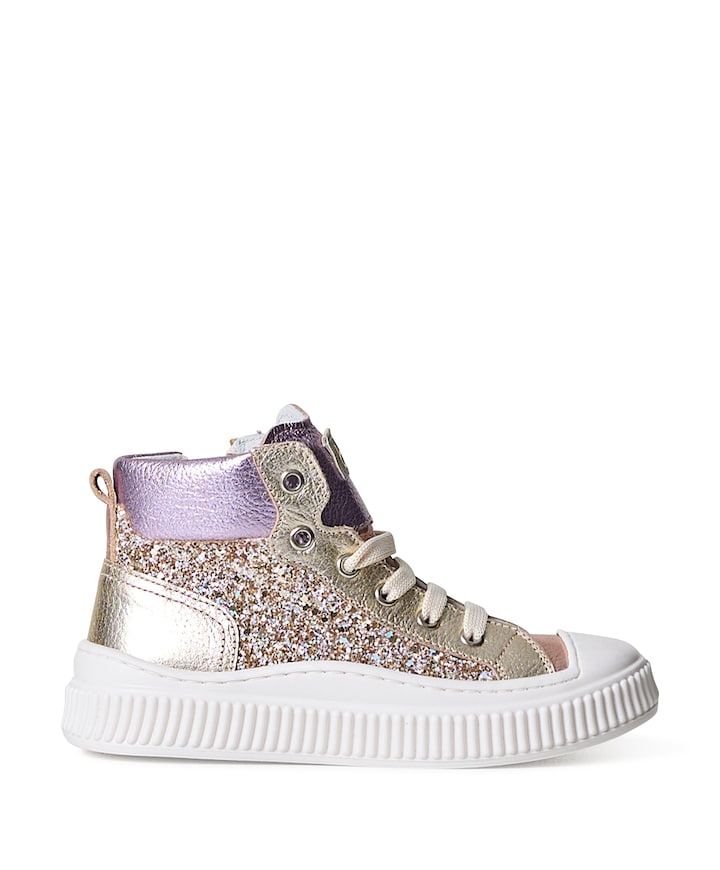 meisjes veterschoenen goud