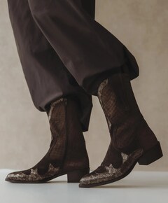 dames westernlaarzen beige