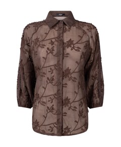 Dames blouse bruin