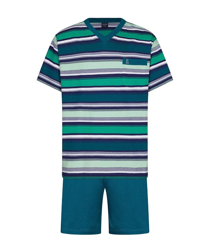 Heren pyjamaset groen