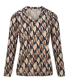 Dames longsleeve bruin