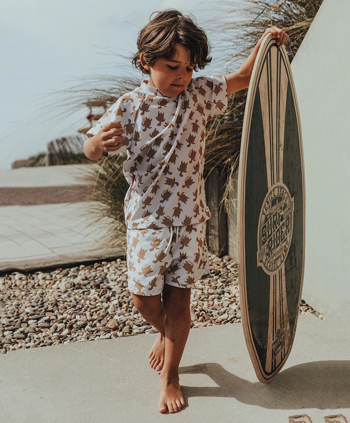 Bad & beach UV top blauw