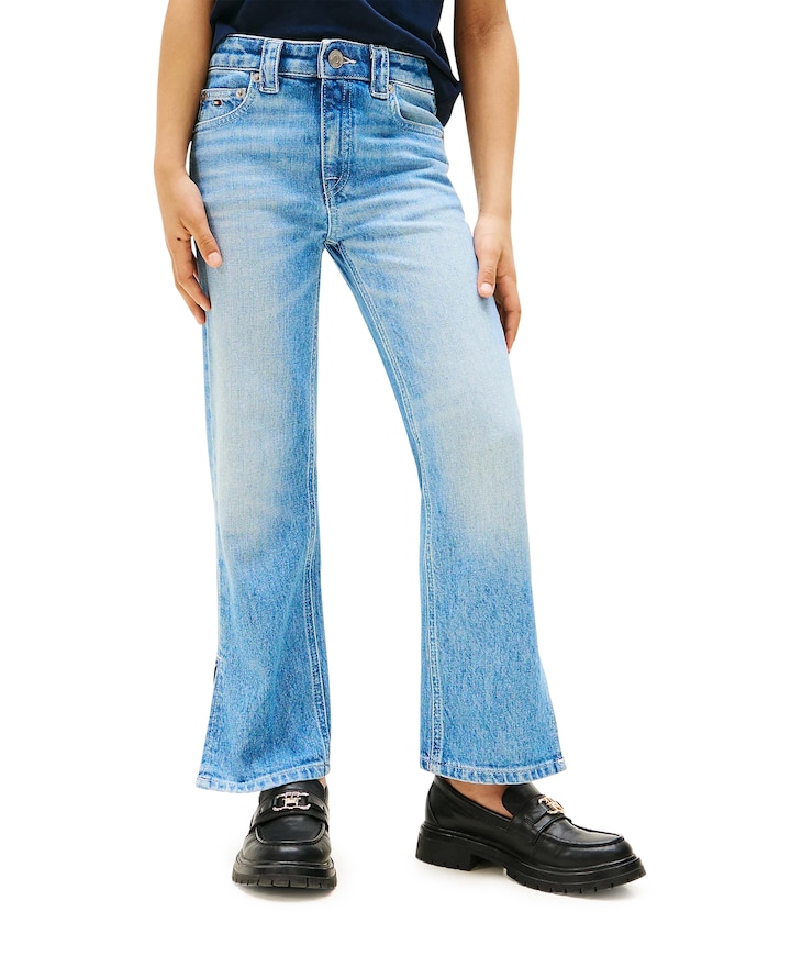 GIRLFRIEND LIGHT WASH DENIM jeans blauw