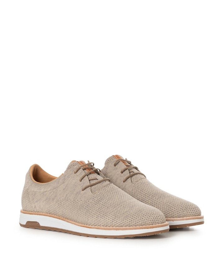 Nolan knit  heren sneakers beige