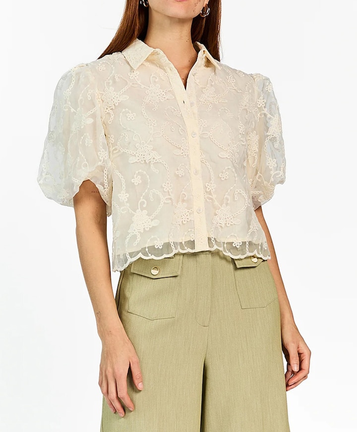 Dames blouse ecru