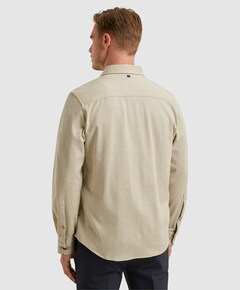 Overhemd lange mouw beige
